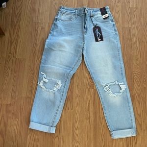 Light washed distressed